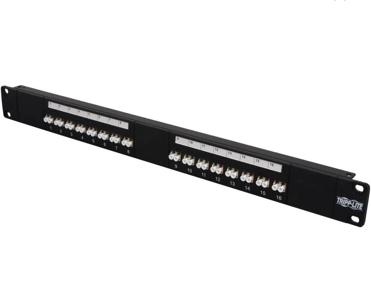 π TRIPP LITE N490-016-LCLC 16-Port Fiber Patch Panel | LC/LC | Rack Mount | NEW