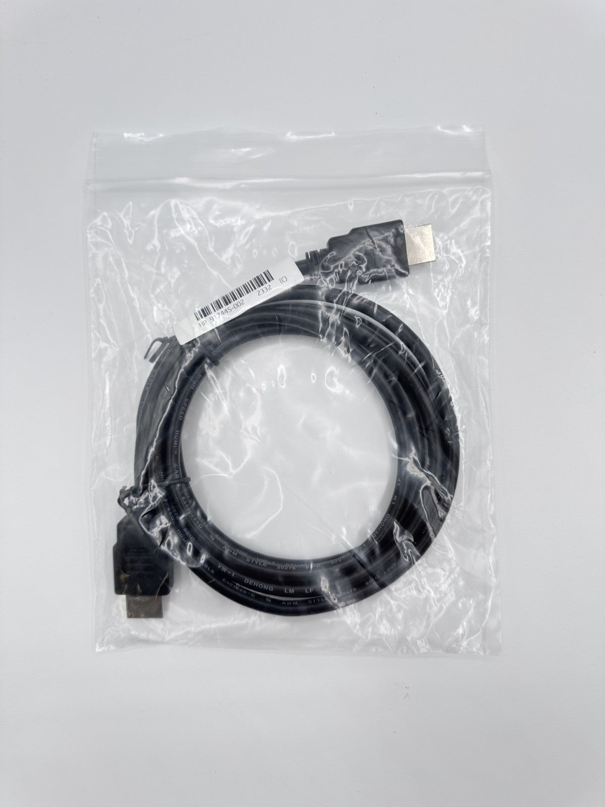 🆕 HP 917445-002 HDMI Cable Male to Male Black HDTV Monitor Video Cable – New