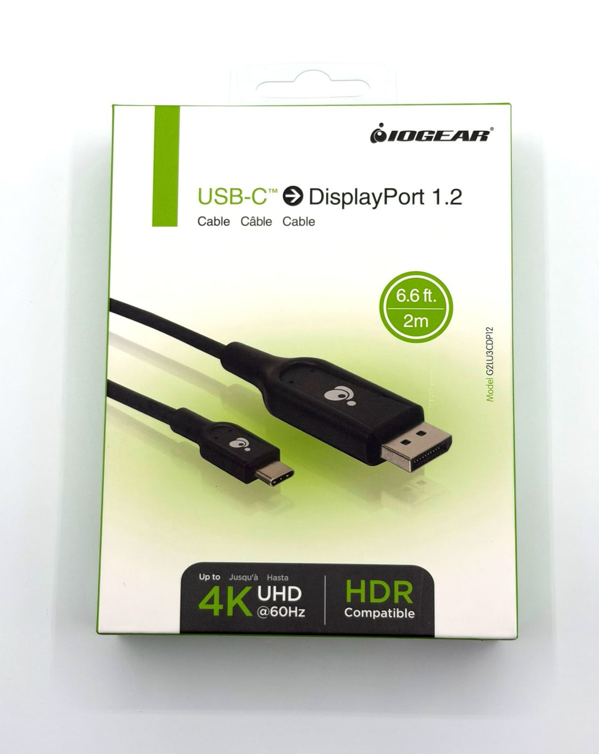 π IOGEAR USB-C to DisplayPort 1.2 Cable 6.6 ft (2m) | 4K@60Hz | HDR | New