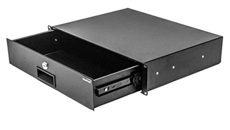 NavePoint - 00300543 2U Rack Mount Locking Server Drawer Cabinet Shelf - New