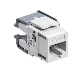 Leviton 6110G-RW6 Cat6A eXtreme QuickPort Connector | 10G | UTP | White | 110