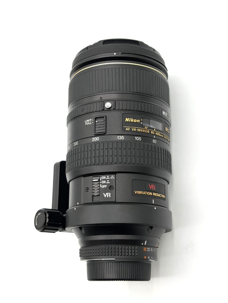Nikon 80-400mm f/4.5-5.6D ED VR Lens + Aftermarket Arca-Swiss Tripod Foot