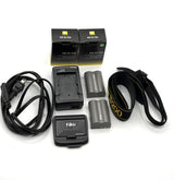 Nikon D200 Camera Body + MB-D200 Battery Grip Kit – Includes 2 Batteries