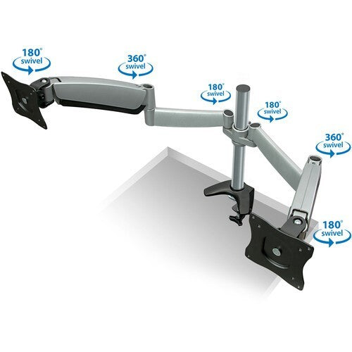 🚀 Mount-It! MI-7C24 Dual Monitor Desk Mount 🖥️ Lot of 2 ✅ Factory Sealed