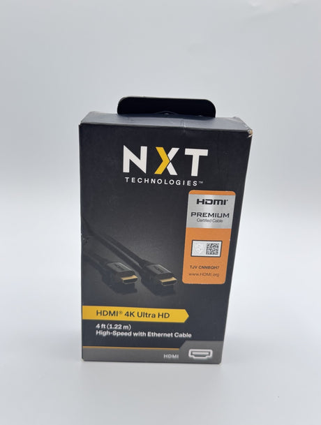 🆕 NXT Technologies Premium Certified HDMI Cable 4K Ultra HD 4 ft (1.22m) High