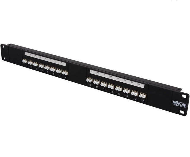 🔌 TRIPP LITE N490-016-LCLC 16-Port Fiber Patch Panel | LC/LC | Rack Mount | NEW