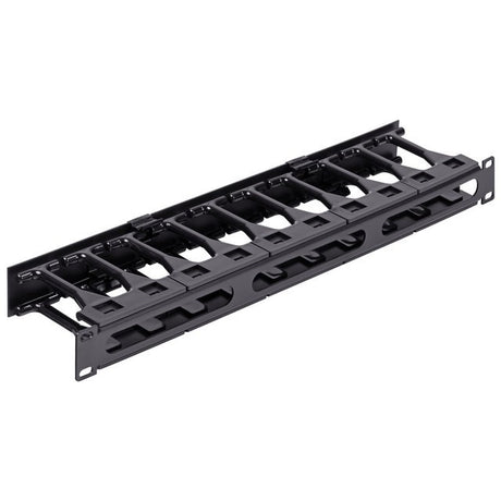 🔥 NavePoint 1U Horizontal Cable Manager Plastic 19” Rack Mount (00301027)
