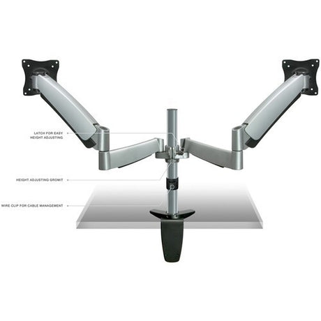 🚀 Mount-It! MI-7C24 Dual Monitor Desk Mount 🖥️ Lot of 2 ✅ Factory Sealed