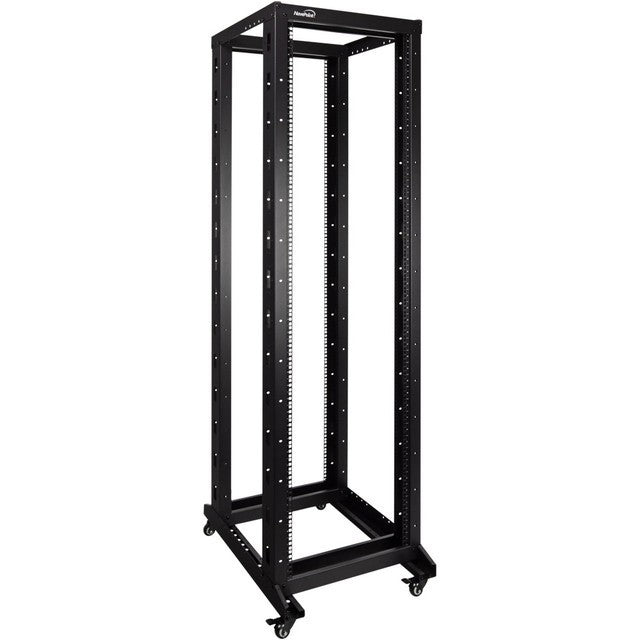 🔥 NavePoint 42U 4-Post Open Frame Rack w/ Casters (00301104) + M6 Hardware Kit