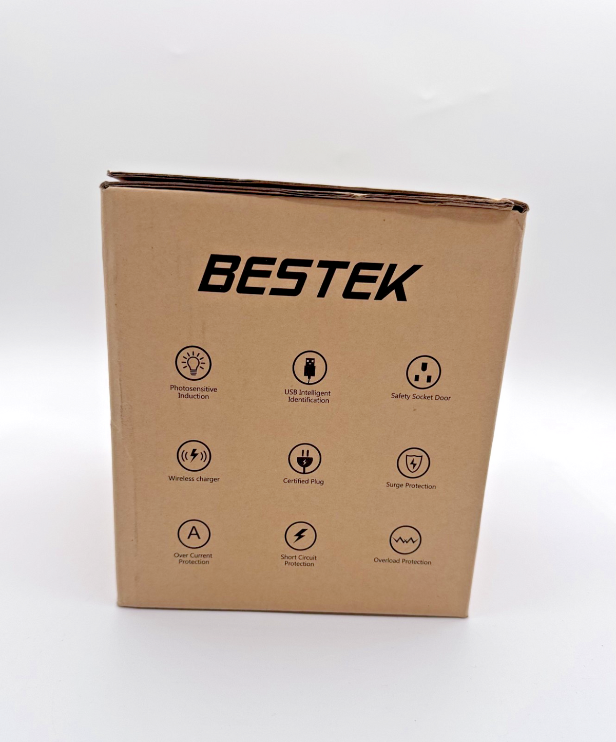 BESTEK MRJ8008-Plus Surge Protector Tower 8 Outlets 6 USB Wireless Charger