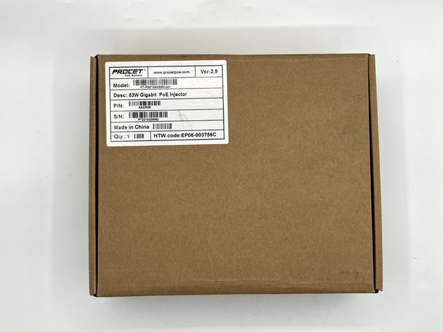 New Procet PT-PSE109GBRO-AH 83W Gigabit Single Port PoE Injector