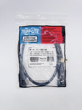 🆕 Tripp Lite P004-003-13A IEC C13 to C14 Power Extension Cord 3ft 13A – New