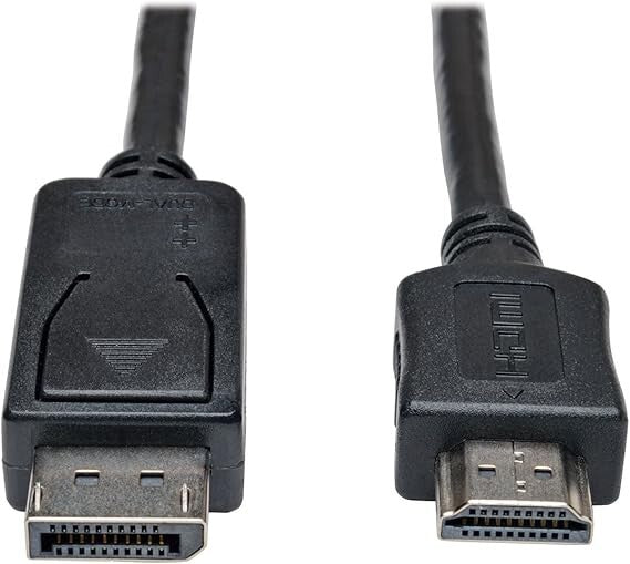 TRIPP Lite DisplayPort to HDMI Cable Adapter, DP to HDMI (M/M), DP2HDMI, 1080P