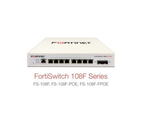 Fortinet FortiSwitch 108F-FPOE FS-108F-FPOE 8-Port PoE Ethernet Switch New