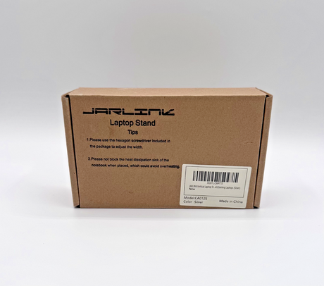 💻 JARLINK Vertical Laptop Stand | Adjustable Aluminum Holder | Silver | NEW