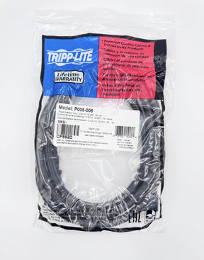 🆕 Tripp Lite P005-006 IEC C13 to C14 Power Extension Cord 6ft 15A – New