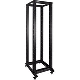 NavePoint 42U Adjustable 4-Post Open-Frame Server Rack with Casters – 00301104